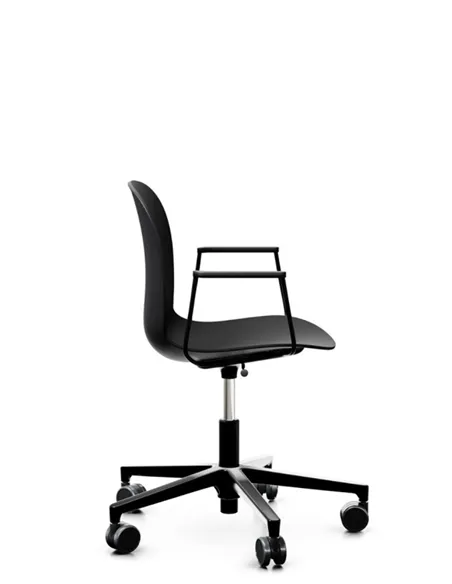 Кресло PROFIM NOOR FOOTBASE 6070 BLACK, с подлокотниками