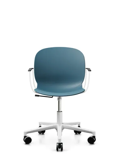 Кресло PROFIM NOOR FOOTBASE 6070 WHITE, с подлокотниками