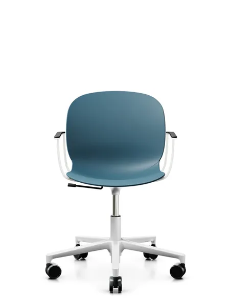Кресло PROFIM NOOR FOOTBASE 6070 WHITE, с подлокотниками