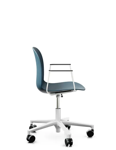 Кресло PROFIM NOOR FOOTBASE 6070 WHITE, с подлокотниками