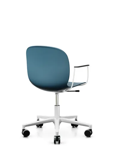 Кресло PROFIM NOOR FOOTBASE 6070 WHITE, с подлокотниками