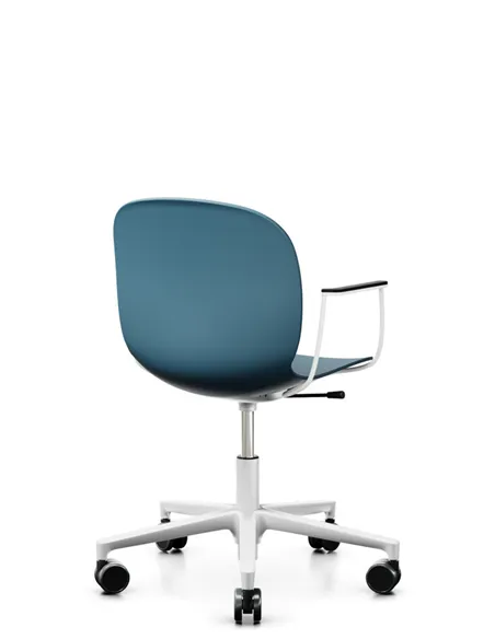 Кресло PROFIM NOOR FOOTBASE 6070 WHITE, с подлокотниками