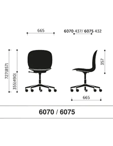 Кресло PROFIM NOOR FOOTBASE 6070SB WHITE