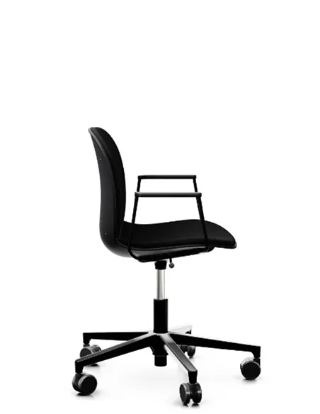 Крісло PROFIM NOOR FOOTBASE 6070SB BLACK, з підлокітниками