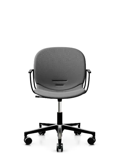 Кресло PROFIM NOOR FOOTBASE 6070F BLACK, с подлокотниками
