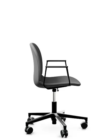 Кресло PROFIM NOOR FOOTBASE 6070F BLACK, с подлокотниками