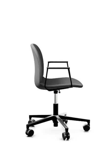 Кресло PROFIM NOOR FOOTBASE 6070F BLACK, с подлокотниками