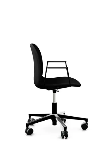 Кресло PROFIM NOOR FOOTBASE 6070F BLACK, с подлокотниками