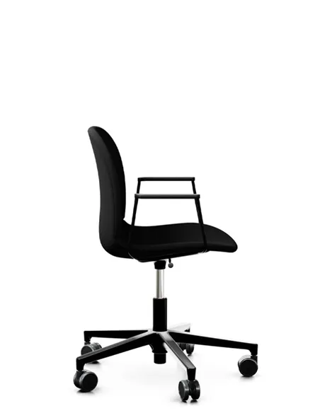 Кресло PROFIM NOOR FOOTBASE 6070F BLACK, с подлокотниками