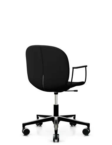 Кресло PROFIM NOOR FOOTBASE 6070F BLACK, с подлокотниками