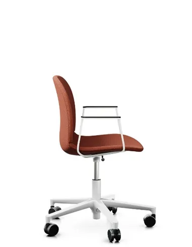 Кресло PROFIM NOOR FOOTBASE 6070F WHITE, с подлокотниками
