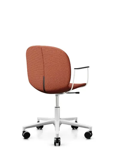 Кресло PROFIM NOOR FOOTBASE 6070F WHITE, с подлокотниками
