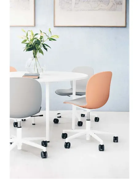 Кресло PROFIM NOOR FOOTBASE 6070F WHITE, с подлокотниками