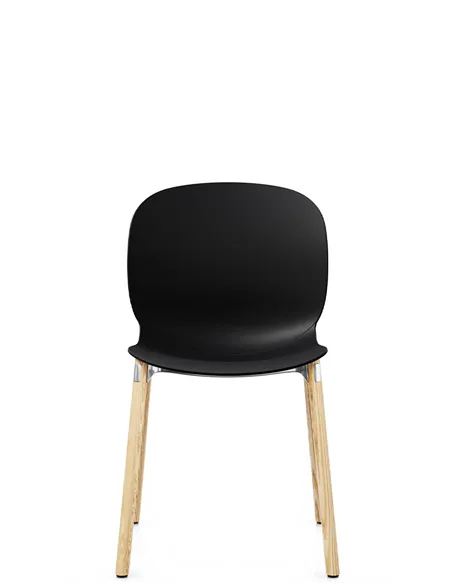 Крісло PROFIM NOOR WOODEN LEGS 6080 GRAPHITE, NATURAL ASH