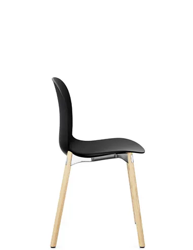 Крісло PROFIM NOOR WOODEN LEGS 6080 GRAPHITE, NATURAL ASH