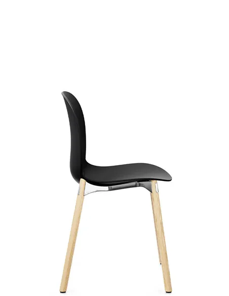 Крісло PROFIM NOOR WOODEN LEGS 6080 GRAPHITE, NATURAL ASH