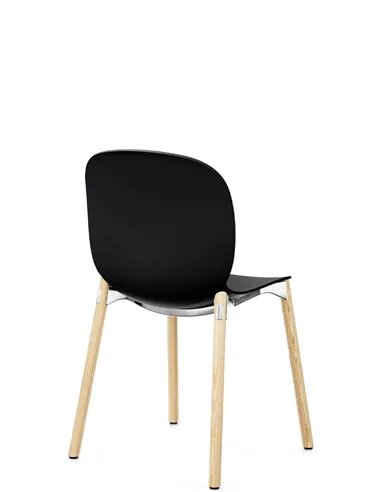Крісло PROFIM NOOR WOODEN LEGS 6080 GRAPHITE, NATURAL ASH