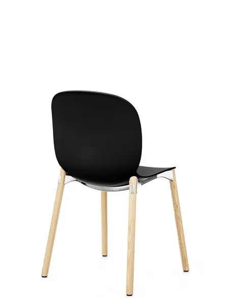 Крісло PROFIM NOOR WOODEN LEGS 6080 GRAPHITE, NATURAL ASH