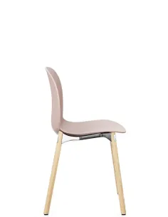 Крісло PROFIM NOOR WOODEN LEGS 6080 ROSE, NATURAL ASH 2