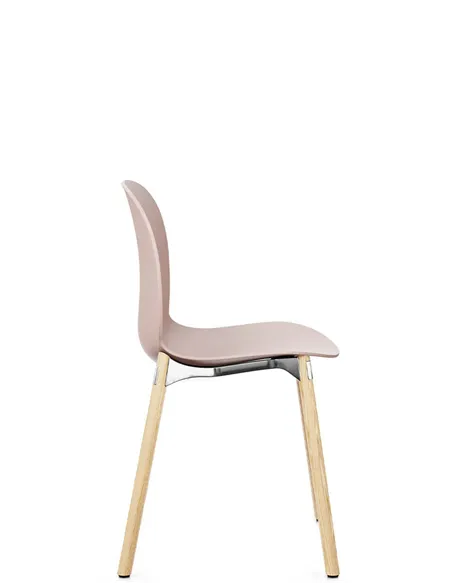 Крісло PROFIM NOOR WOODEN LEGS 6080 ROSE, NATURAL ASH
