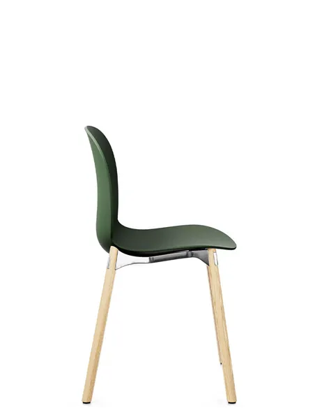 Кресло PROFIM NOOR WOODEN LEGS 6080 FOREST, NATURAL ASH