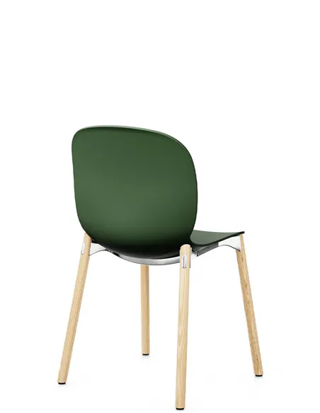 Кресло PROFIM NOOR WOODEN LEGS 6080 FOREST, NATURAL ASH