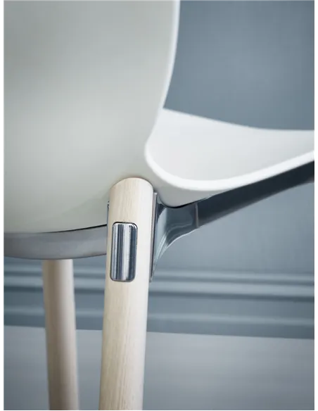 Кресло PROFIM NOOR WOODEN LEGS 6080 FOREST, NATURAL ASH