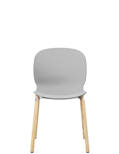Крісло PROFIM NOOR WOODEN LEGS 6080 MISTY GREY, NATURAL ASH