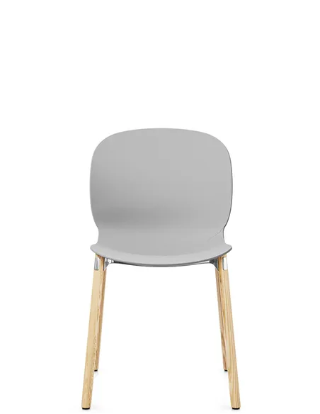 Крісло PROFIM NOOR WOODEN LEGS 6080 MISTY GREY, NATURAL ASH