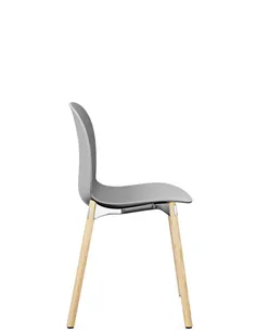Крісло PROFIM NOOR WOODEN LEGS 6080 MISTY GREY, NATURAL ASH 2