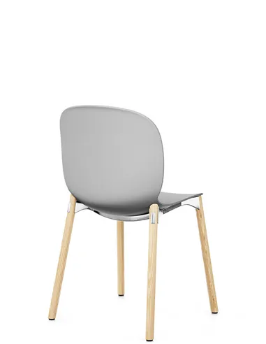 Крісло PROFIM NOOR WOODEN LEGS 6080 MISTY GREY, NATURAL ASH