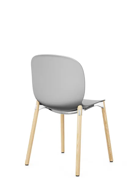 Крісло PROFIM NOOR WOODEN LEGS 6080 MISTY GREY, NATURAL ASH