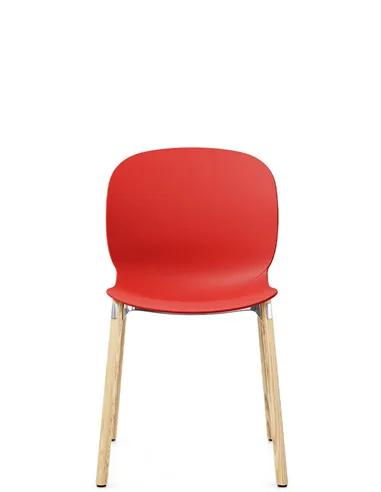 Крісло PROFIM NOOR WOODEN LEGS 6080 POPPY, NATURAL ASH