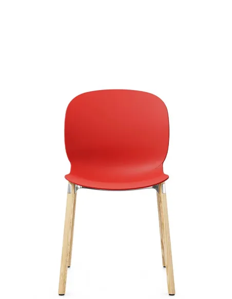 Крісло PROFIM NOOR WOODEN LEGS 6080 POPPY, NATURAL ASH