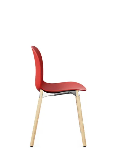 Крісло PROFIM NOOR WOODEN LEGS 6080 POPPY, NATURAL ASH
