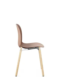 Крісло PROFIM NOOR WOODEN LEGS 6080 CORAL, NATURAL ASH 2