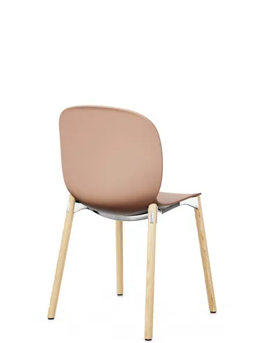 Крісло PROFIM NOOR WOODEN LEGS 6080 CORAL, NATURAL ASH