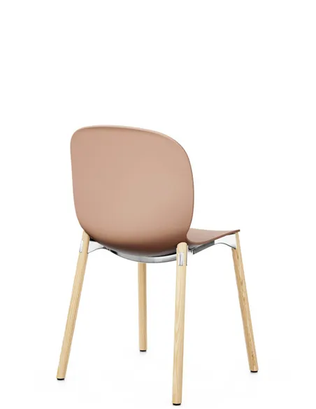 Крісло PROFIM NOOR WOODEN LEGS 6080 CORAL, NATURAL ASH