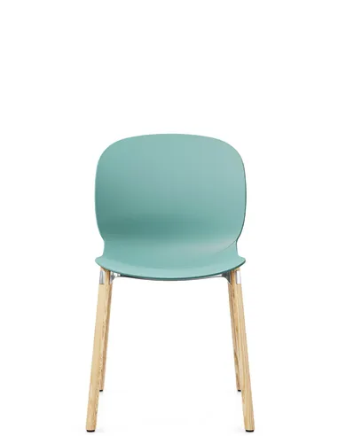 Крісло PROFIM NOOR WOODEN LEGS 6080 SEA GREEN, NATURAL ASH