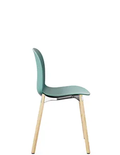 Крісло PROFIM NOOR WOODEN LEGS 6080 SEA GREEN, NATURAL ASH 2