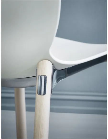Крісло PROFIM NOOR WOODEN LEGS 6080 SEA GREEN, NATURAL ASH