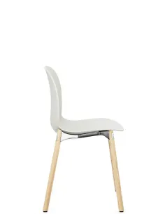 Крісло PROFIM NOOR WOODEN LEGS 6080 VANILLA, NATURAL ASH 2