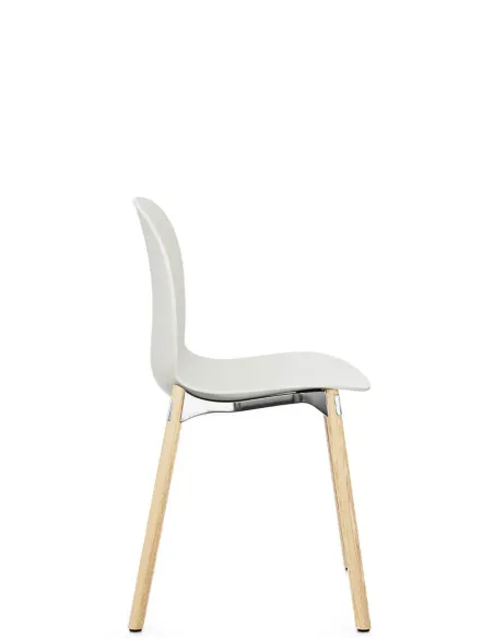 Крісло PROFIM NOOR WOODEN LEGS 6080 VANILLA, NATURAL ASH