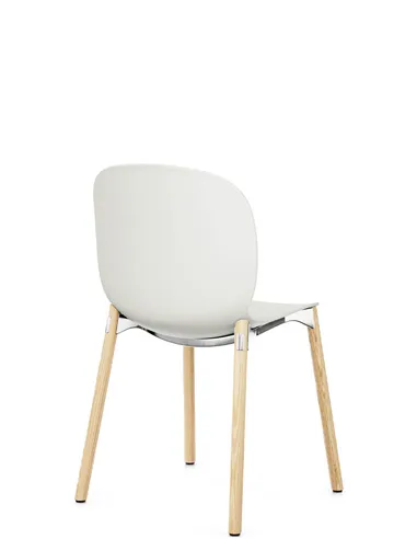 Крісло PROFIM NOOR WOODEN LEGS 6080 VANILLA, NATURAL ASH