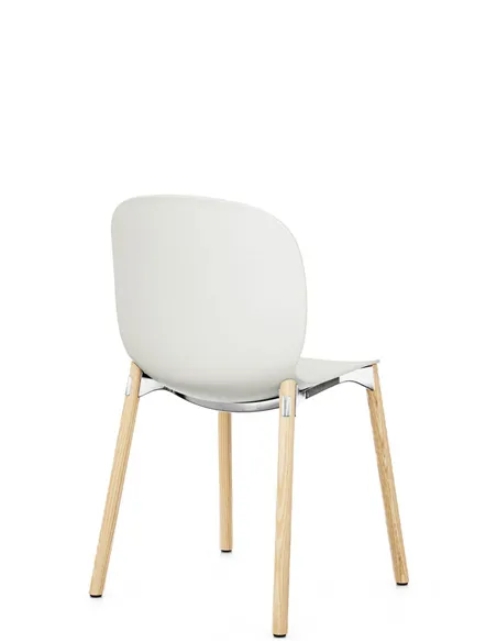 Крісло PROFIM NOOR WOODEN LEGS 6080 VANILLA, NATURAL ASH