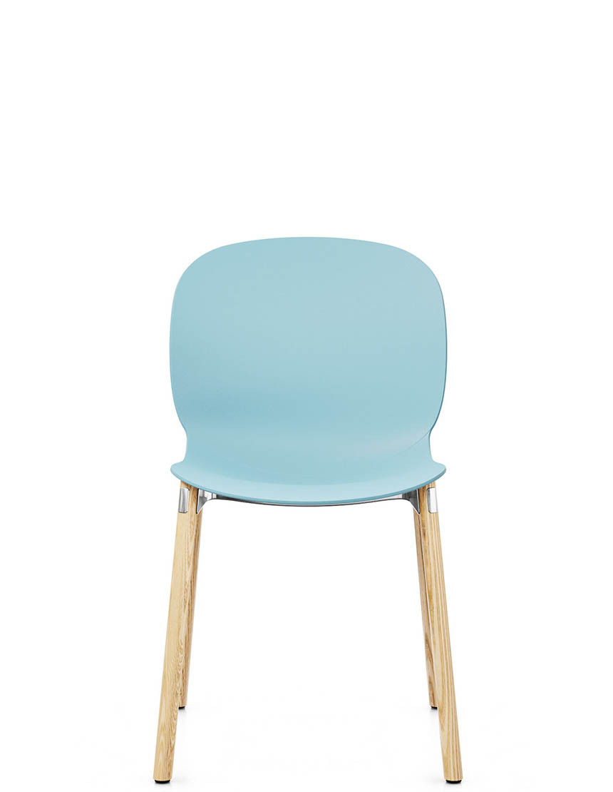 Крісло PROFIM NOOR WOODEN LEGS 6080 SKY, NATURAL ASH