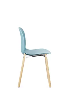 Крісло PROFIM NOOR WOODEN LEGS 6080 SKY, NATURAL ASH 2