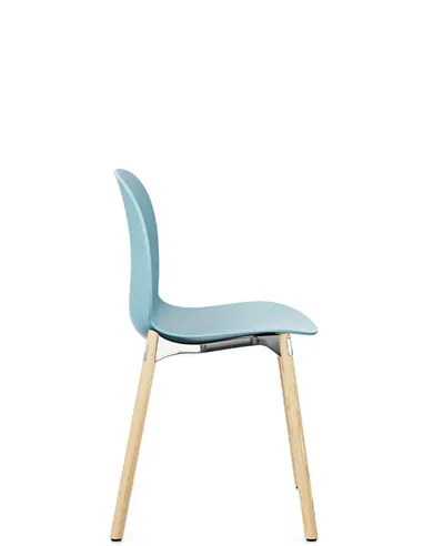 Крісло PROFIM NOOR WOODEN LEGS 6080 SKY, NATURAL ASH