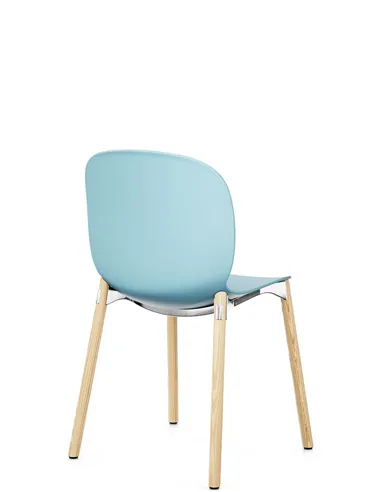 Крісло PROFIM NOOR WOODEN LEGS 6080 SKY, NATURAL ASH