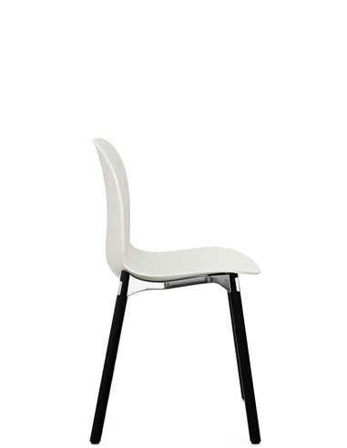 Крісло PROFIM NOOR WOODEN LEGS 6080 VANILLA, DARK ASH